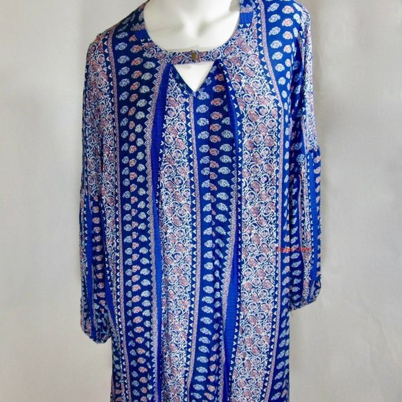 Baby Doll Paisley Print Tunic/Dress Plus Size - Picture 7 of 7
